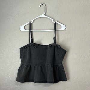 Wild Fable Black Denim Camisole Top